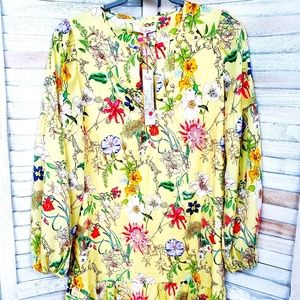 NWT Parker Nola Yellow Floral Ruffle Dress